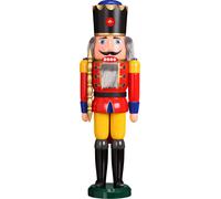 Cascanueces Rey Rojo Grande HxBxT = 60x19x15cm NUEVO Navidad Seiffen Nutcracker