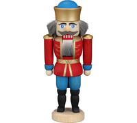Cascanueces Rey Rojo HxBxT = 12x5,5x4cm NUEVO Navidad Seiffen Cascanueces Nueces