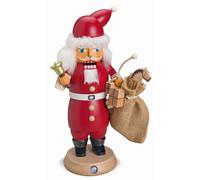 Cascanueces Y Hombre De Humo Papá Noel Con Campana Y Bolsa De Regalos