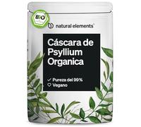 Cáscara de psyllium ecológico 500g - 99% pureza superior - Fibra natural sin gluten ni aditivos - Apoya la digestión - Certificado ecológico y vegano - Probado en laboratorio en Alemania
