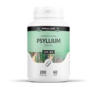 Cáscara de Psyllium Husk - 840 mg/día - Fibra de Plantago Ovata - 200 cápsulas | Premium, Natural & Formato Ahorro