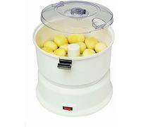Cáscara eléctrica de patatas con 6 cuchillas de acero inoxidable, máquina automática de pelar frutas y verduras con un solo botón para manzanas, patatas y zanahorias