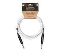 CASCHA Advanced Line - Cable para guitarra (3 m), color blanco