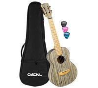 Cascha Bamboo Tenor Graphite - Estuche y 3 púas