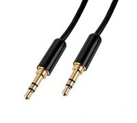CASCHA Cable Aux 3,5 mm Cable de audio - 3 m jack cable para auriculares, smartphones, reproductor de MP3, radio de coche, estéreo - negro