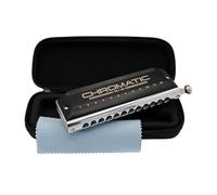 CASCHA Chromatic 12-48 - Armónica de 12 agujeros (incluye funda blanda y gamuza limpiadora)