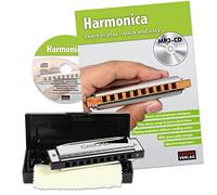 Cascha HH 1600 EN - Set blues armónica con manual en inglés