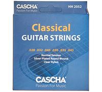 CASCHA HH 2052 Cuerdas de Guitarra Premium para Guitarras Clásicas - Cuerdas de Acero Fósforo Bronce de alta calidad para Guitarra Clásica (Juego de 6 Cuerdas) - Tensión Normal