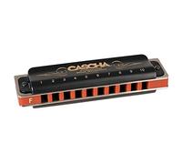Cascha HH 2221 Armónica Profesional, Re mayor Blues Armónica, armónica diatónica de 10 agujeros para principiantes y adultos con estuche suave y un paño para el cuidado