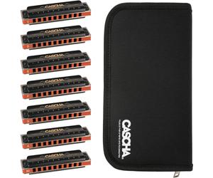 Cascha HH 2224 Professional Blues Set C-D-E-F-G-A-Bb Armónica diatónica