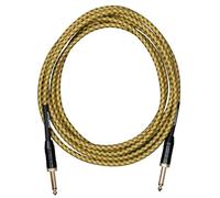 CASCHA Professioal Line - Cable de guitarra (9 m, tweed natural)