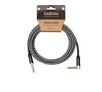 CASCHA Professional Line - Cable para guitarra (6 m), color negro
