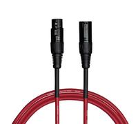 CASCHA Standard Line - Cable de micrófono (XLR, 2 m), color rojo