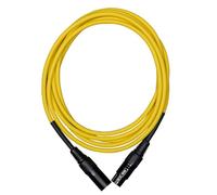 CASCHA Standard Line - Cable para micrófono (XLR, 3 m), color amarillo