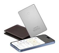 CASCHO Wallet Tracker Card Localizador Ultradelgado 0.06in, Recargable Smart Air Tracker Tag Tarjeta Compatible con App Buscar Apple (Sólo iOS), Impermeabile Rastreador Buscador para Portafogli/Llaves