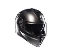 AGV Streetmodular ECE 22-06 Mono, Casco De Moto Modular Homologado ECE 22-06 P/J con Pantalla Parasol, Gris Asfalto Mate, XS