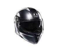 casco modular agv streetmodular resia - gris / rojo L