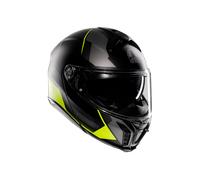 AGV Tourmodular Perception Casco, negro-gris-amarillo, tamaño XL