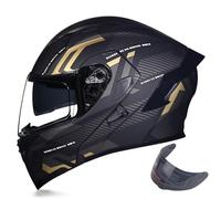 Casco abatible, casco de scooter, certificado ECE DOT, casco integral, casco de motocicleta con doble visera, casco de motocross, casco integral para adultos, mujeres y hombres. D,M=55-56CM