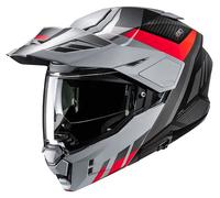 HJC i80 Imes Casco, negro-gris-rojo, tamaño 2XL para Hombres