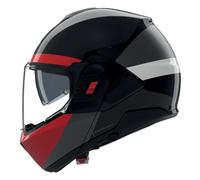 Casco Abatible Nolan N120-1 BLOCCO 357 Nero / Antracite / Rosso / Bianco