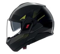 Casco Abatible Nolan N120-1 CICLONE 362 Grigio lava / Nero / Verde impulso