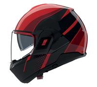 Casco Abatible Nolan N120-1 FLUENTE 360 Rosso / Nero / Rosso viscerale