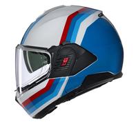 NOLAN Helmet N120-1 LINEO 347 XL, Blanco, Azul y Rojo