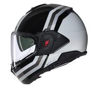 Casco Abatible Nolan N120-1 LINEO 348 Nero / Bianco / Argento