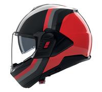 Nolan N120-1 Lineo N-Com Casco, negro-rojo, tamaño 2XS para Hombres