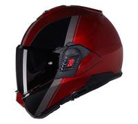 Casco Abatible Nolan N120-1 VERNICIATURA SPECIALE 344 Rosso viscerale / Nero