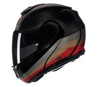 Casco Abatible Nolan X-1005 U.C. GRAN TOUR 347 Carbonio / Pietra / Ocra / Rosso