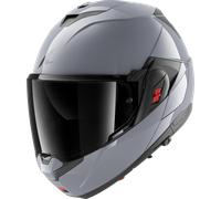 Casco Abatible Shark OXO DARK SHADOW Gun Silver
