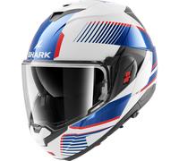 SHARK, Casco Moto Modular OXO SIKTER White Chrome Blue WUB, M