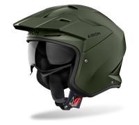 Casco Abierto Airoh Kombakt Verde Militar MateL Verde Militar Mate