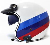 Casco Abierto Con Bluetooth Y Doble Protección Para Moto, Scooter, Jet, Para Hombre Y Mujer, Homologado Por ECE 2206. 3,M/(55~56cm)