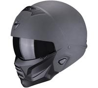 Casco abierto con máscara Scorpion EXO-COMBAT II Sólido grafito gris oscuro M