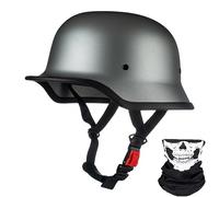 Casco abierto de estilo alemán, estilo retro, con certificación ECE 22.06 y hebilla de liberación rápida. Apto para motocicletas y scooters cruiser. 8,M=57-58CM