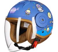 Casco Abierto Infantil para Motocicleta Eléctrica, Apto para Niños De 2A 14 Años, Homologado ECE B,48-58CM