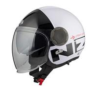 Casco Abierto Jet Modelo RINGWAY Duo Commuter White&Black