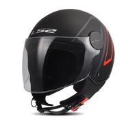Casco Abierto LS2 OF558 Sphere Lux II Minim Negro/RojoXS Negro,Rojo