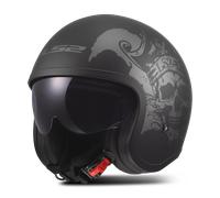 Casco Abierto LS2 OF599 Spitfire II Willy Negro/GrisXS Negro,Gris