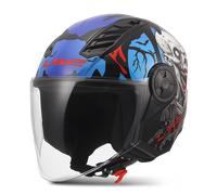 Casco Abierto LS2 OF616 Airflow II Zombie II Negro/Rojo/AzulL Negro,Rojo,Azul