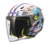 Casco Abierto LS2 OF622 Funny II next level Joven BlancoL Blanco