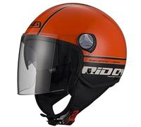 Casco Abierto MINIJET Modelo Capital 2 Duo Rid ON Orange Black
