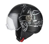 Casco Abierto MINIJET Modelo Zeta 2 B-Vespa Turia