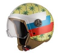 Casco Abierto MINIJET Modelo Zeta 2 Palm Beach Yellow