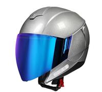 Casco Abierto Moto 3/4 Casco Scooter Doble Visera Cascos Jet para Hombre Y Mujer Casco De Motocicleta para Desplazamientos Diarios Y Conducción Al Aire Libre I,XXL=(63-64CM)