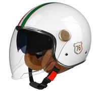 Casco Abierto Motocicleta 3/4 CNNGU, Casco Unisex-Adulto, Estilo Retro Vintage, Aprobado Dot/ECE