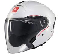Casco abierto MT Cosmo SV blanco brillante S